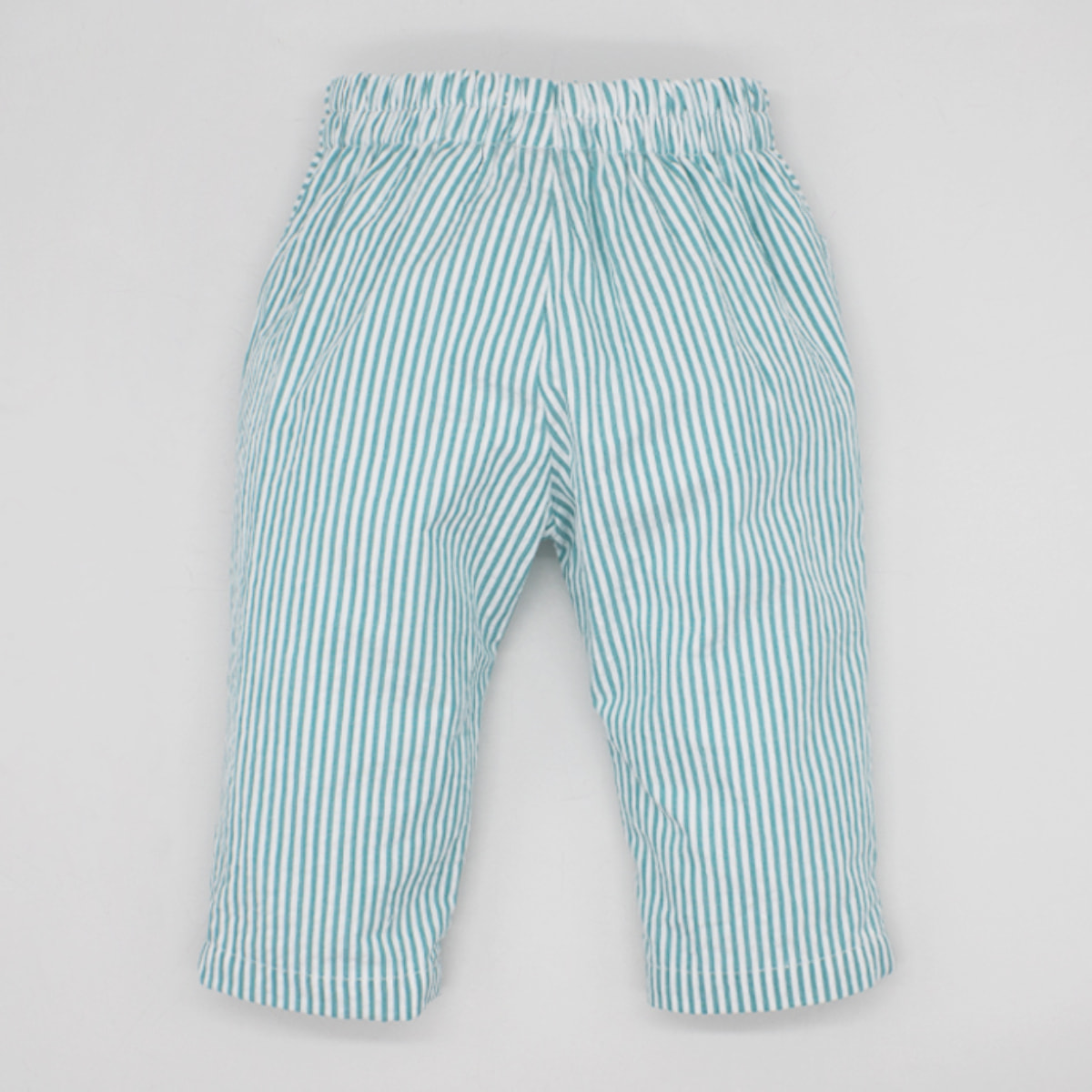 PANTALÓN RAYAS SEERSUCKER VERDE