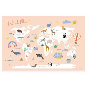 Affiche enfant exploration  Affiche seule