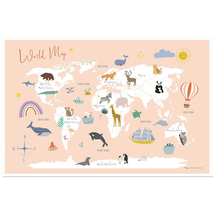 Affiche enfant exploration  Affiche seule