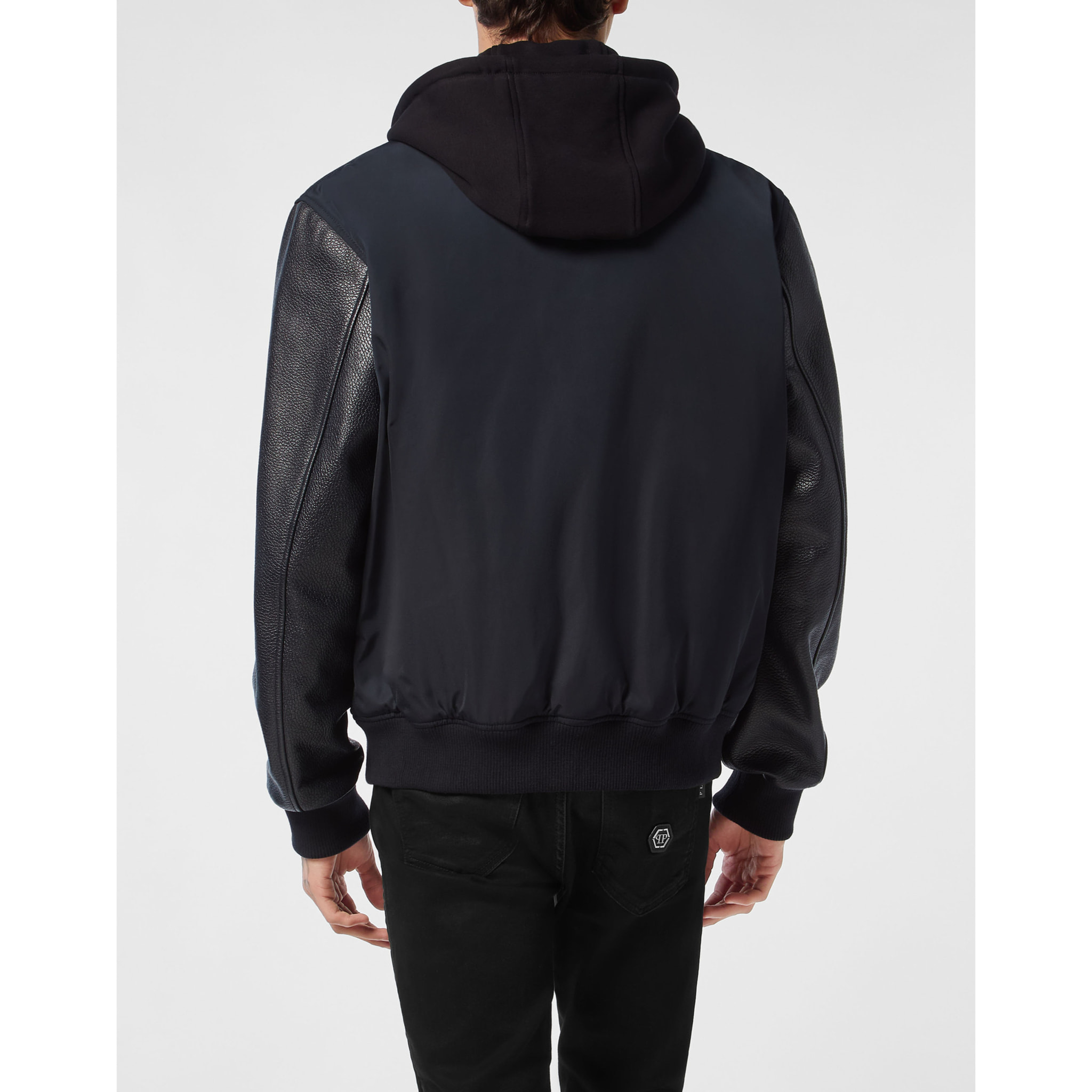 PHILIPP PLEIN Bomber de cuero &AMP