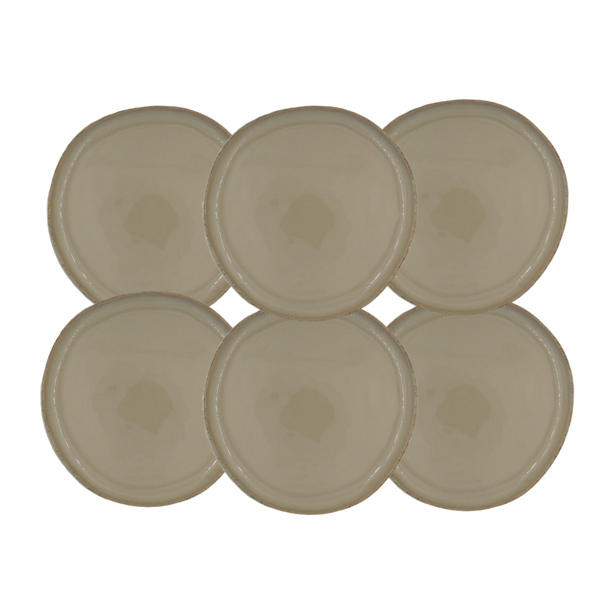 Lot de 6 petites assiettes, DUNE