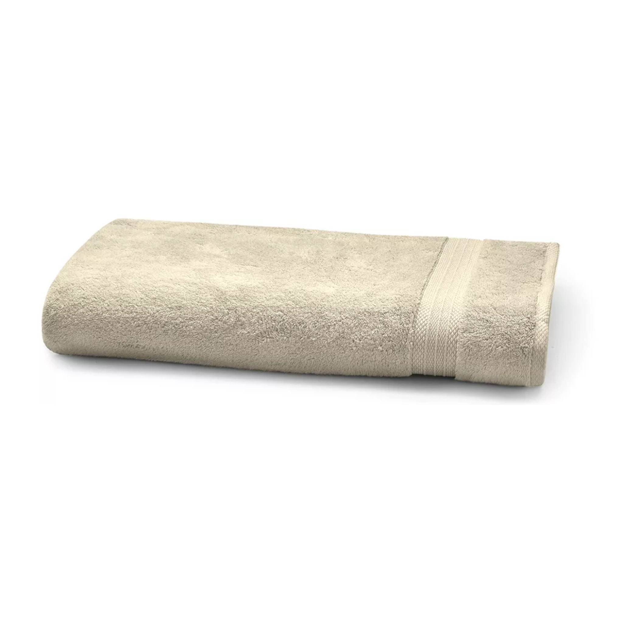 Serviette eponge pur coton 550 g/m² uni beige Elea angora-
