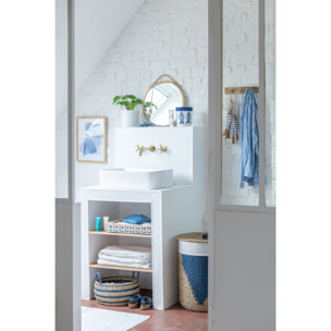 J-Line Miroir Mural Jordan Rond - verre - naturel