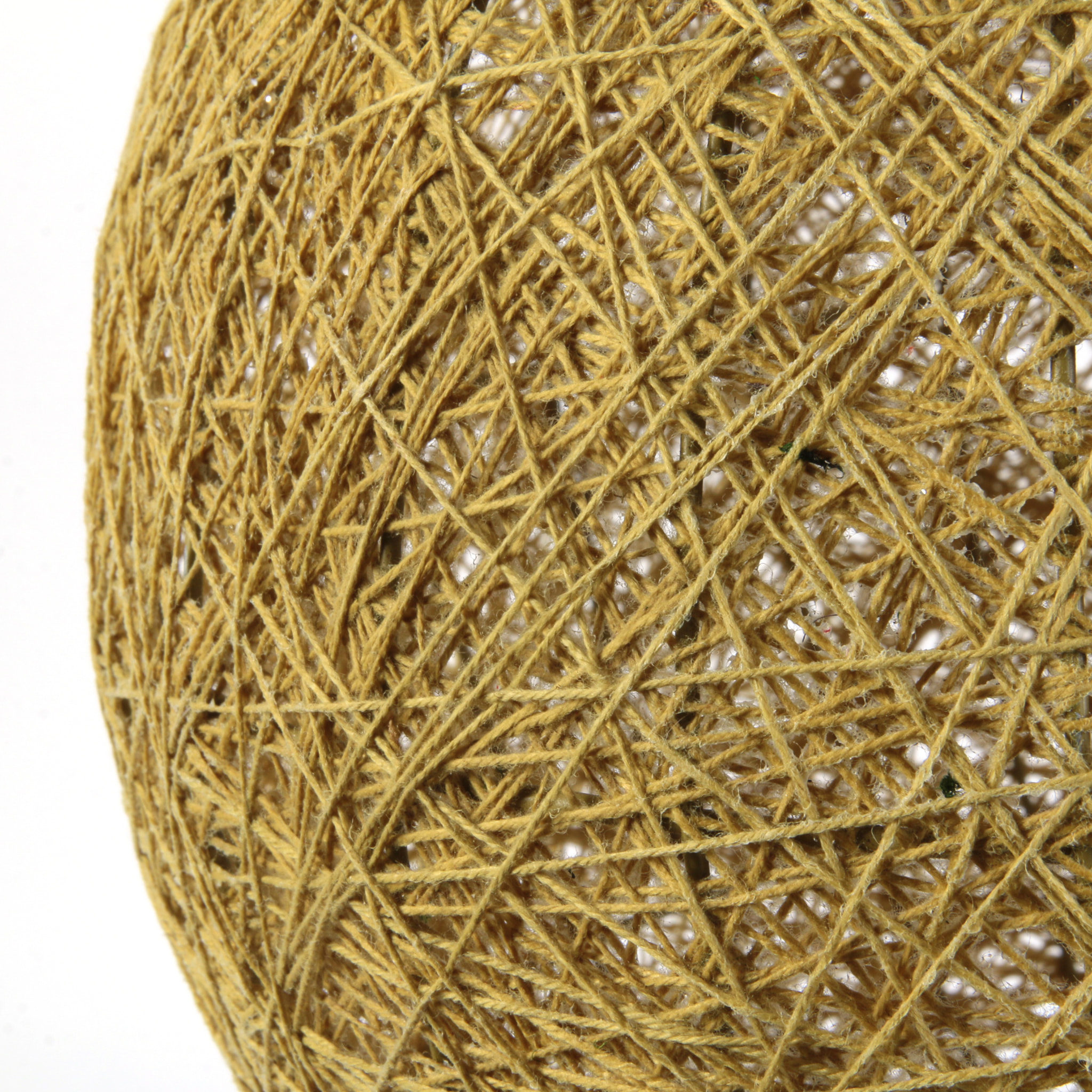 SUSPENSION INTERIEUR MOUTARDE 30CM