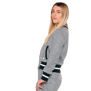 Felpe da donna in "Prince of Galles" con zip "Pearl"