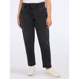 Fiorella Rubino - Jeans balloon lavaggio nero - Nero