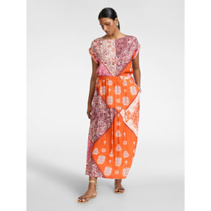 Elena Mirò - Blusa in viscosa stampata - Arancione
