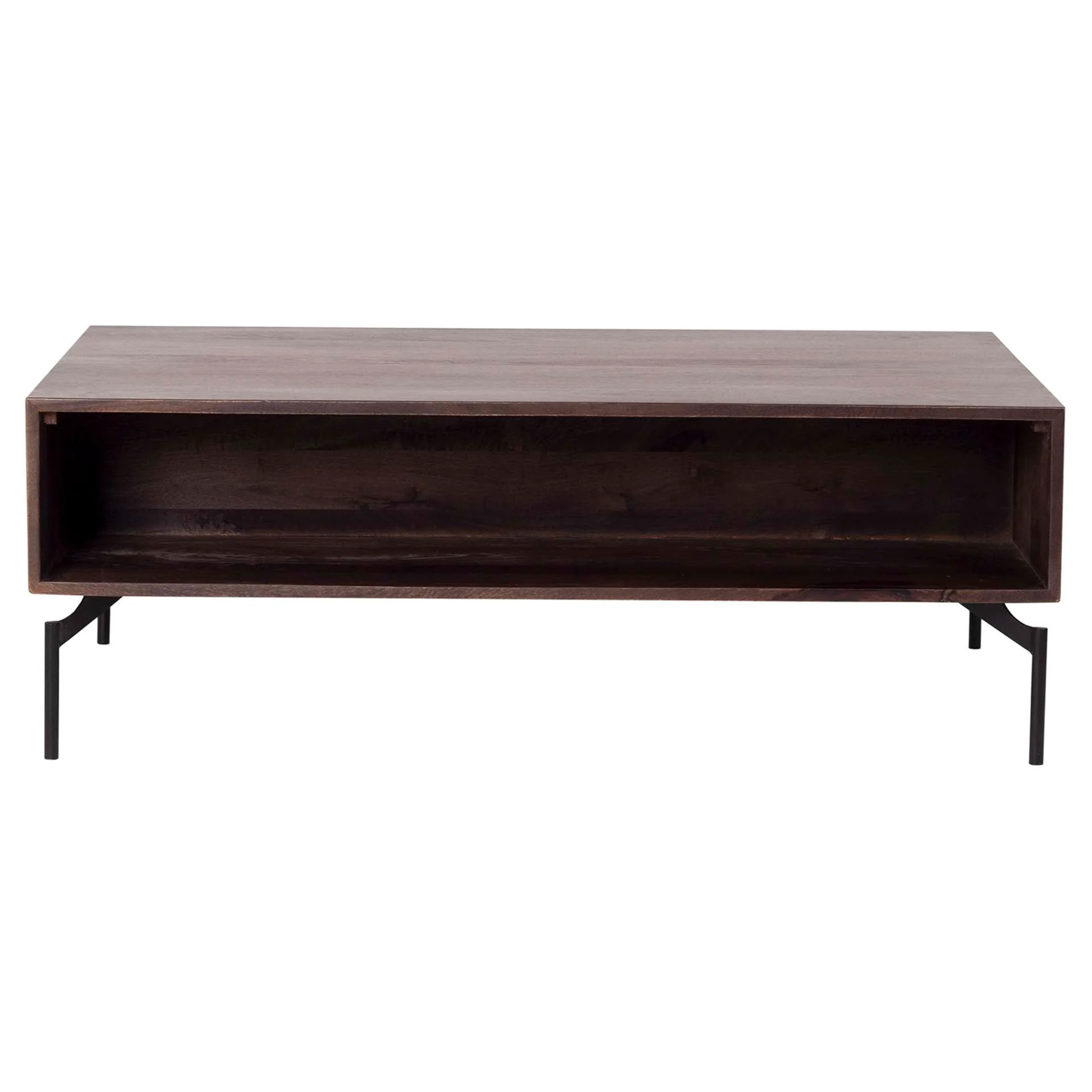 Mesa Centro Madera Mango Marron Velora110x70x40 Cm