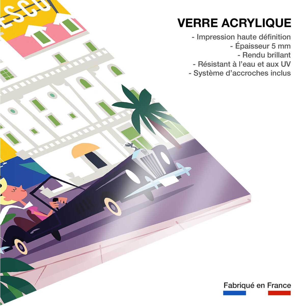Tableau vacances à nice Tableau plexiglas