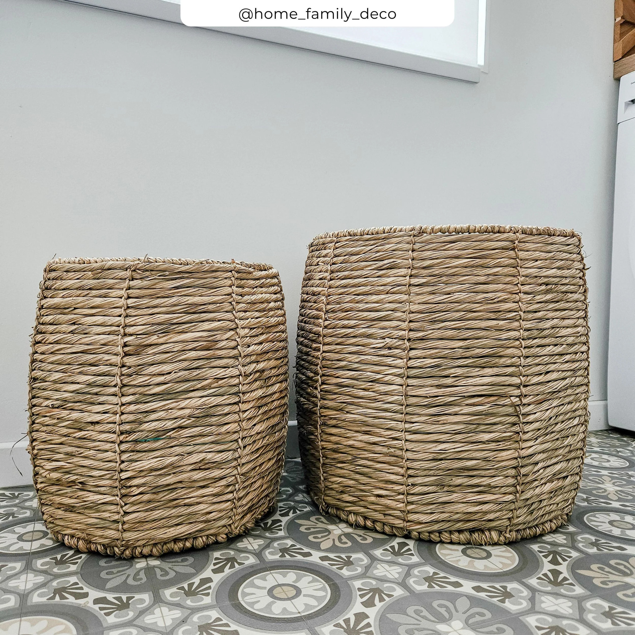 Set de 2 paniers en fibre naturelle - Ezra