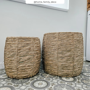 Set de 2 paniers en fibre naturelle - Ezra