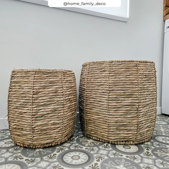 Set de 2 paniers en fibre naturelle - Ezra