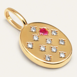 Charm Sello Rosa Placcato Oro