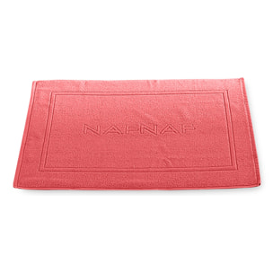 Tapis de bain CASUAL - coton 750 g/m2 - coloris corail
