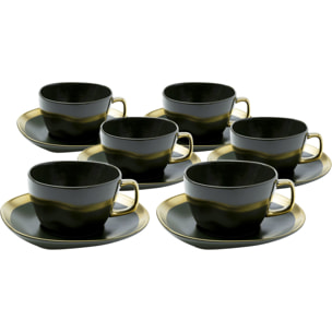 Tasses à café Vibrations vertes set de 6 Kare Design