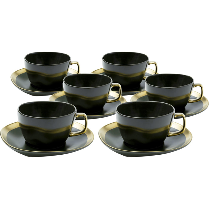 Tasses à café Vibrations vertes set de 6 Kare Design