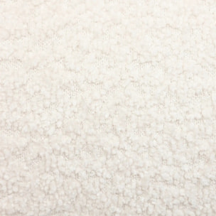 Coussin bouclette Soana blanc ivoire 30x50cm