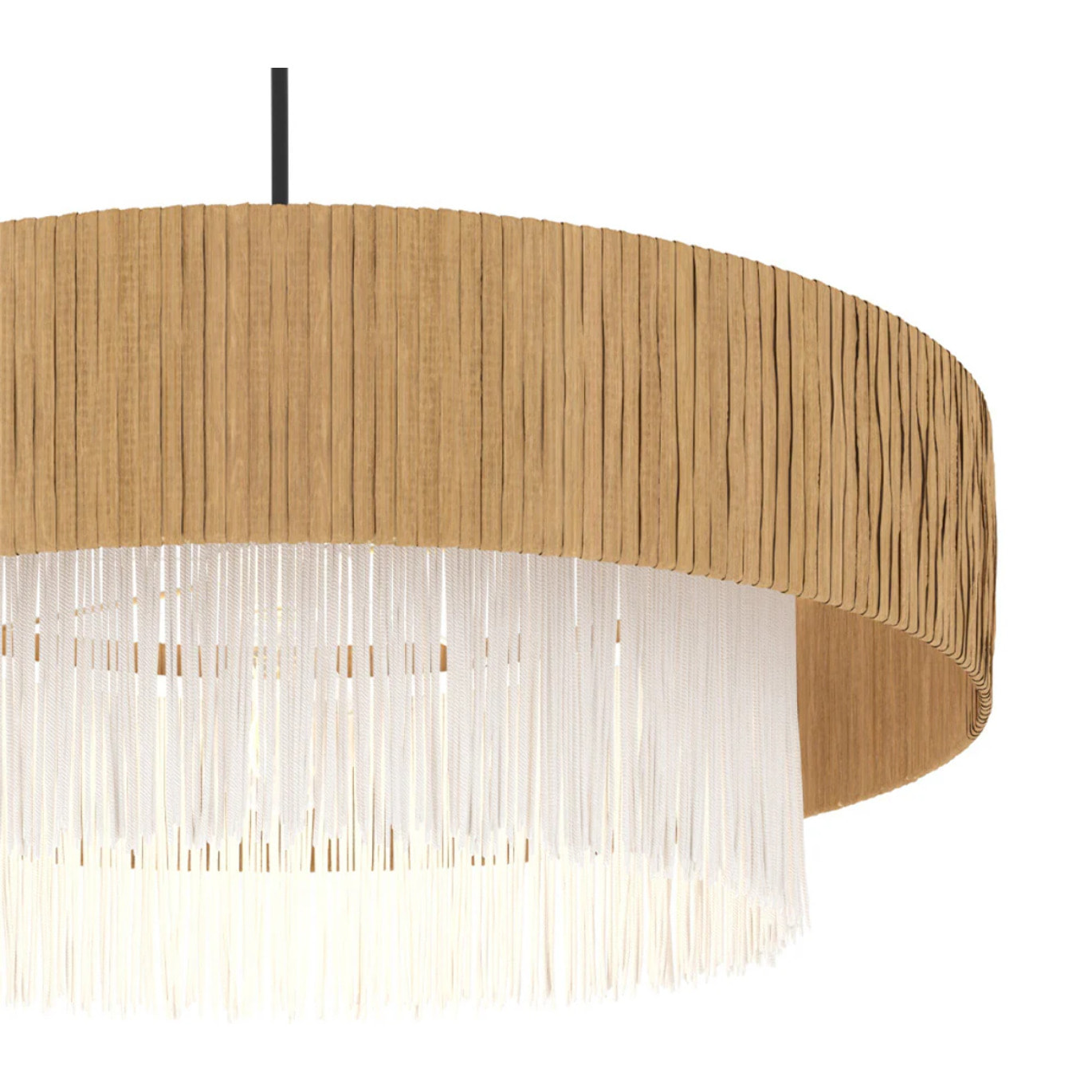 Suspension ronde en raphia 75 cm - Solara