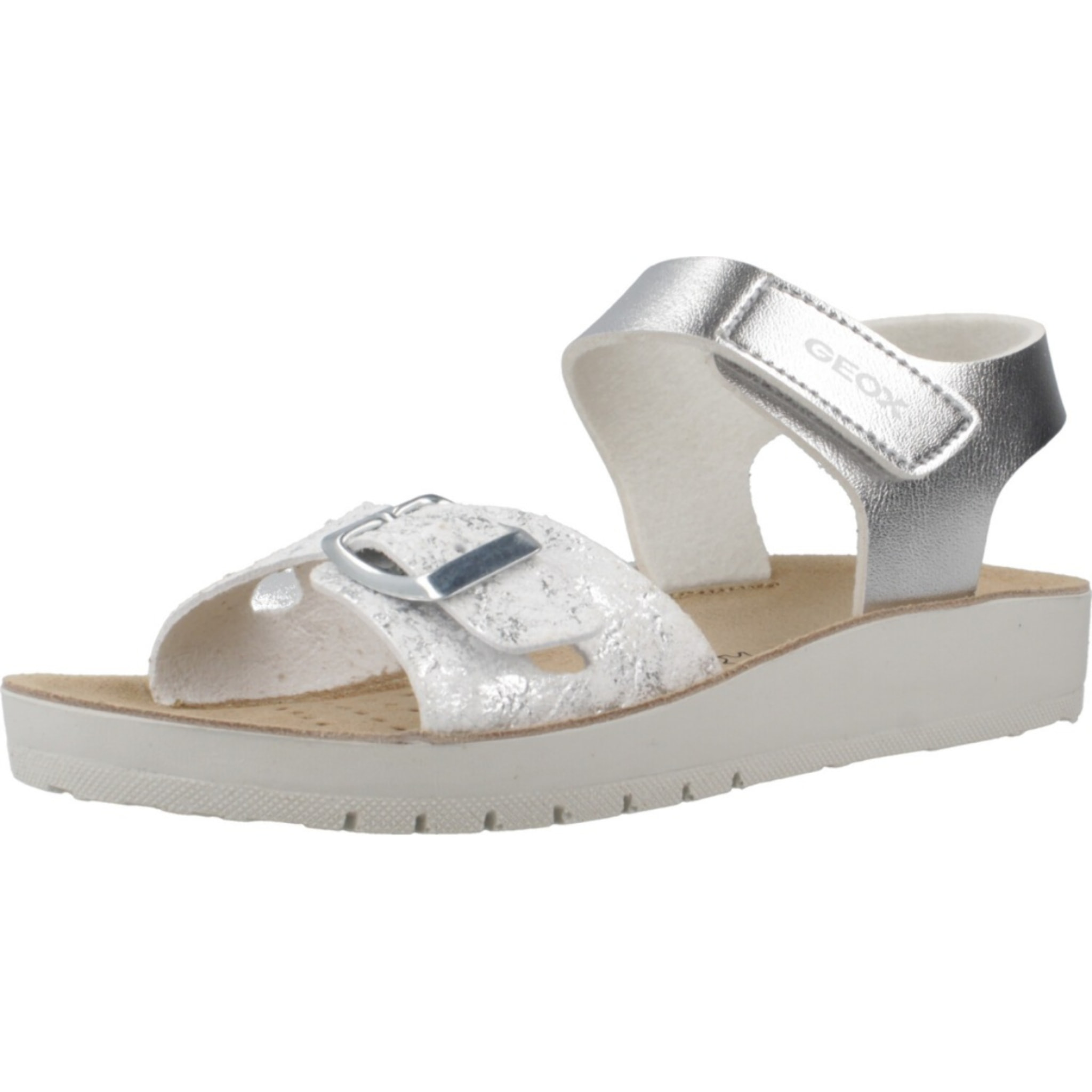 Sandalias Niña de la marca GEOX  modelo J SANDAL COSTAREI GI Silver