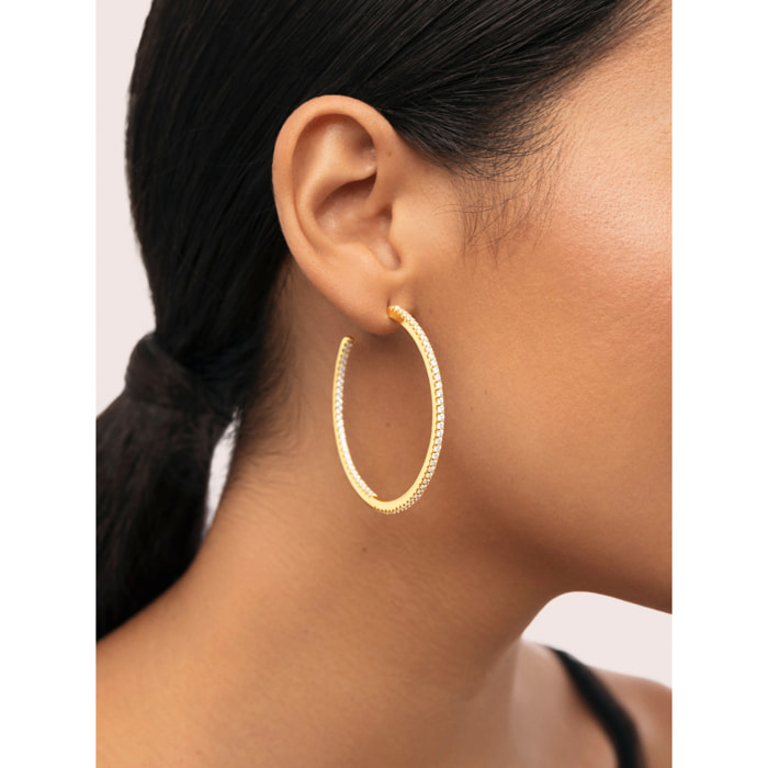 Pendientes Aro Scarlett L Baño Oro