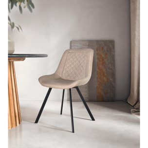 Silla de Tapizado Pu 52 Cm Estilo Contemporáneo