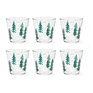 Set de 6 Verres Excelsa - Green Winter, Verre Vert