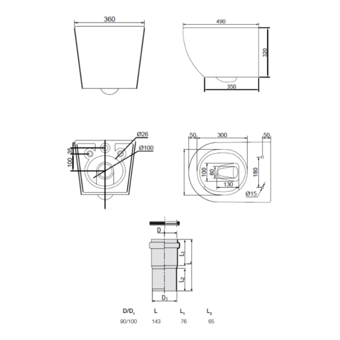Pack WC bâti-support + WC sans bride Ceramia PixL avec abattant SoftClose + plaque noir (STCEPXWT04-FR)