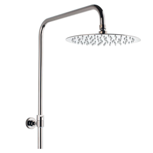 Colonne de douche,  douchette stick Mitigeur thermostatique Barre réglable en hauteur, Gun métal SATDASSTK