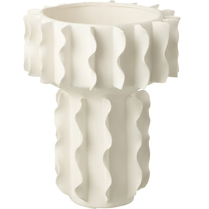 J-Line vase Helix - céramique - blanc - large