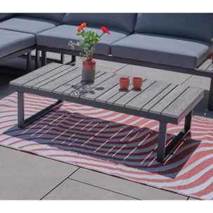 Salon de jardin en angle - 6 places - CAVALAIRE GRIS