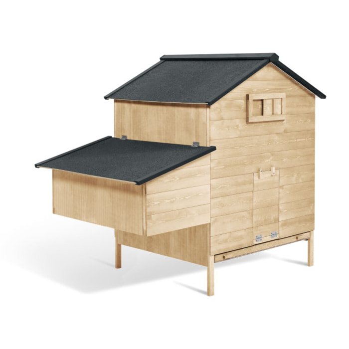 Poulailler chalet 6-10 poules avec pondoir intégré