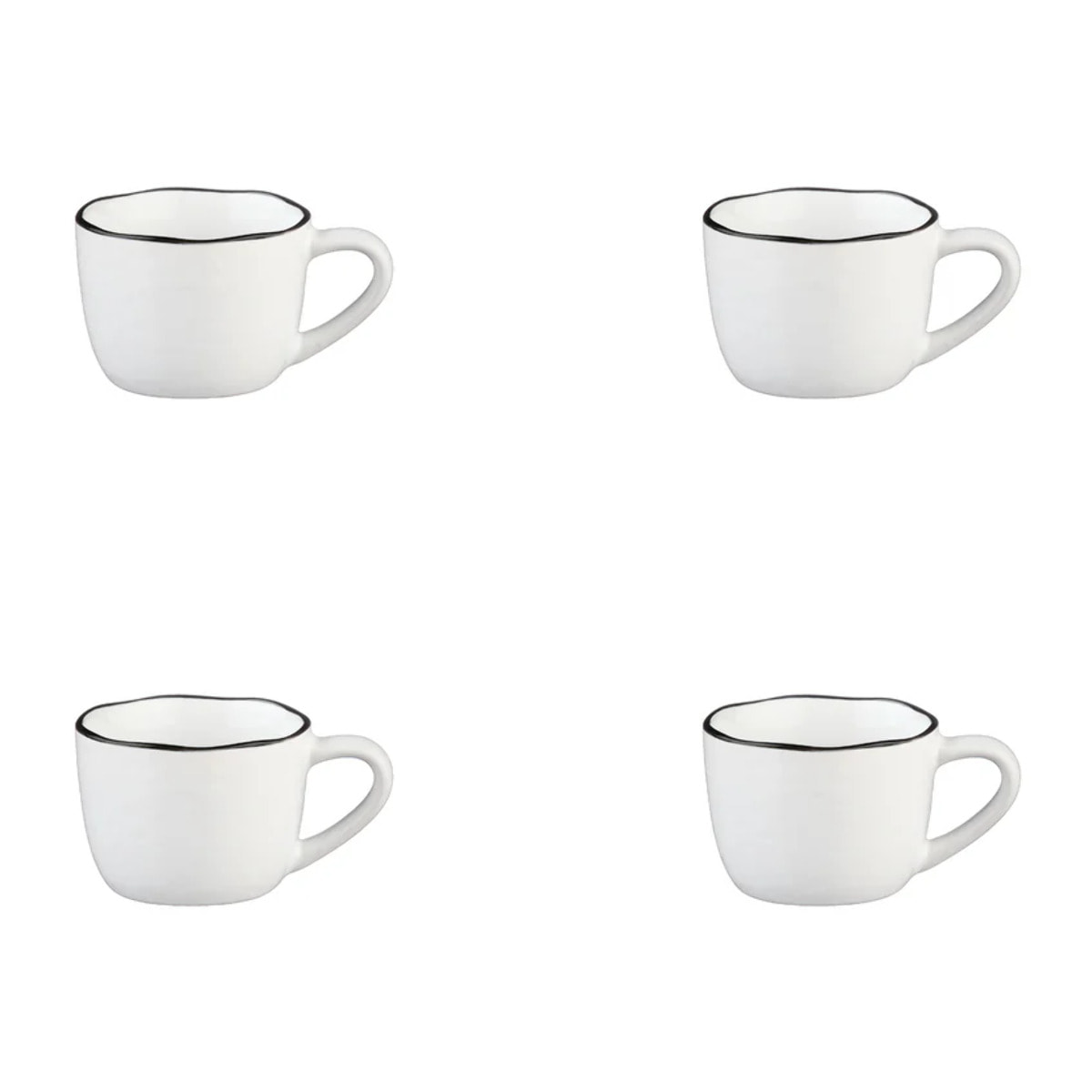 Tasse PURE 12cl - 4 pièces - Blanc Neige