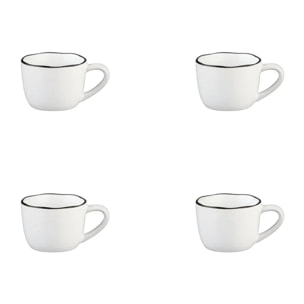 Tasse PURE 12cl - 4 pièces - Blanc Neige