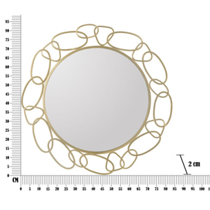 SPECCHIO DA PARETE CHAIN GOLD CHARME1921 DORATO