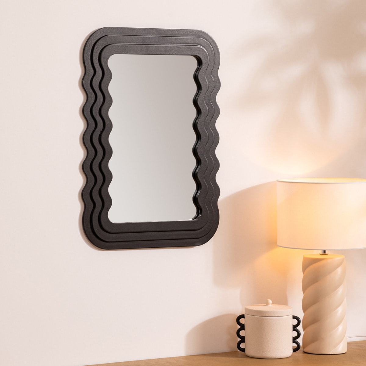 Miroir bisauté  noir 40x55cm