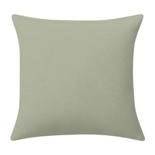 Housse de coussin lin & coton 165 g/m² imprimé vert violet Parfum de lavande mauve