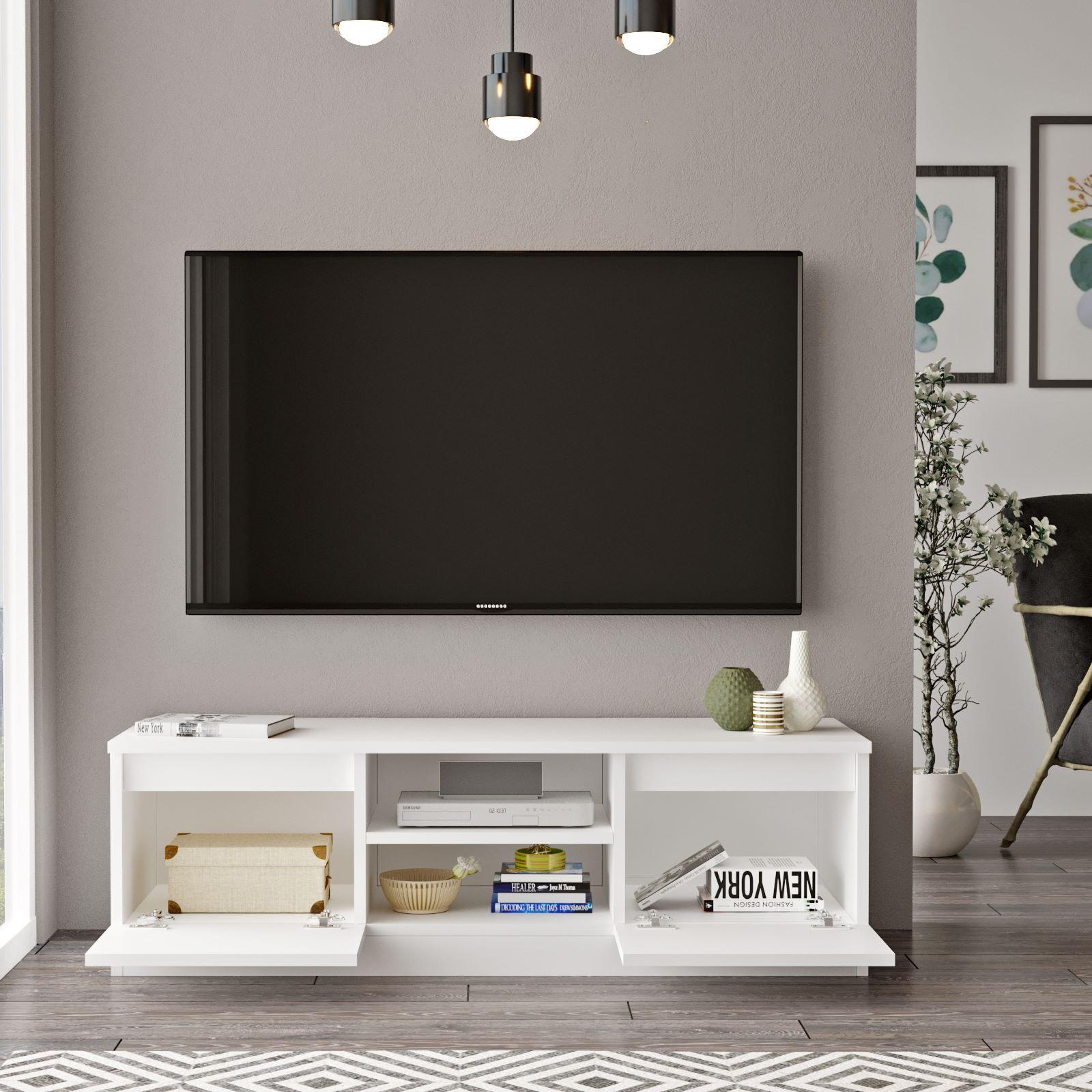 Mueble Silva Tv 2 Puertas Con Estantes