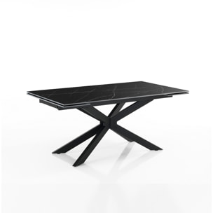 Oresteluchetta Tavolo allungabile WARD BLACK MARBLE