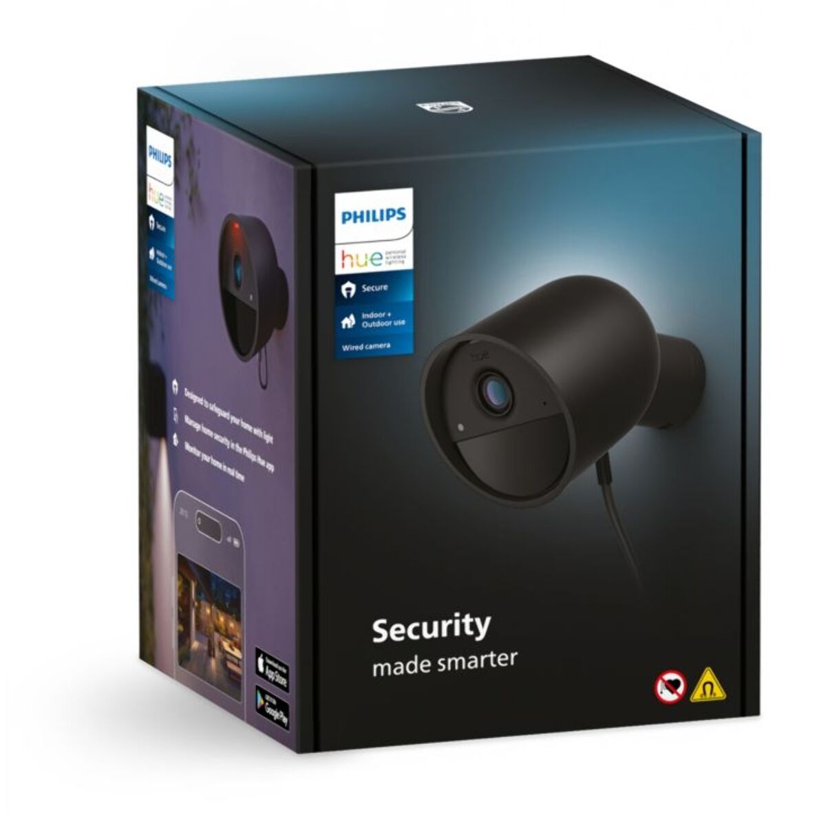 Caméra de surveillance PHILIPS HUE SECURE Wifi noire