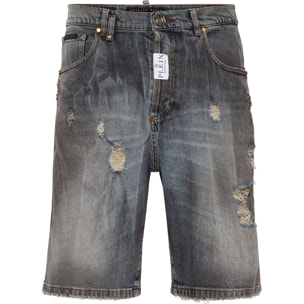 PHILIPP PLEIN DENIM SHORTS