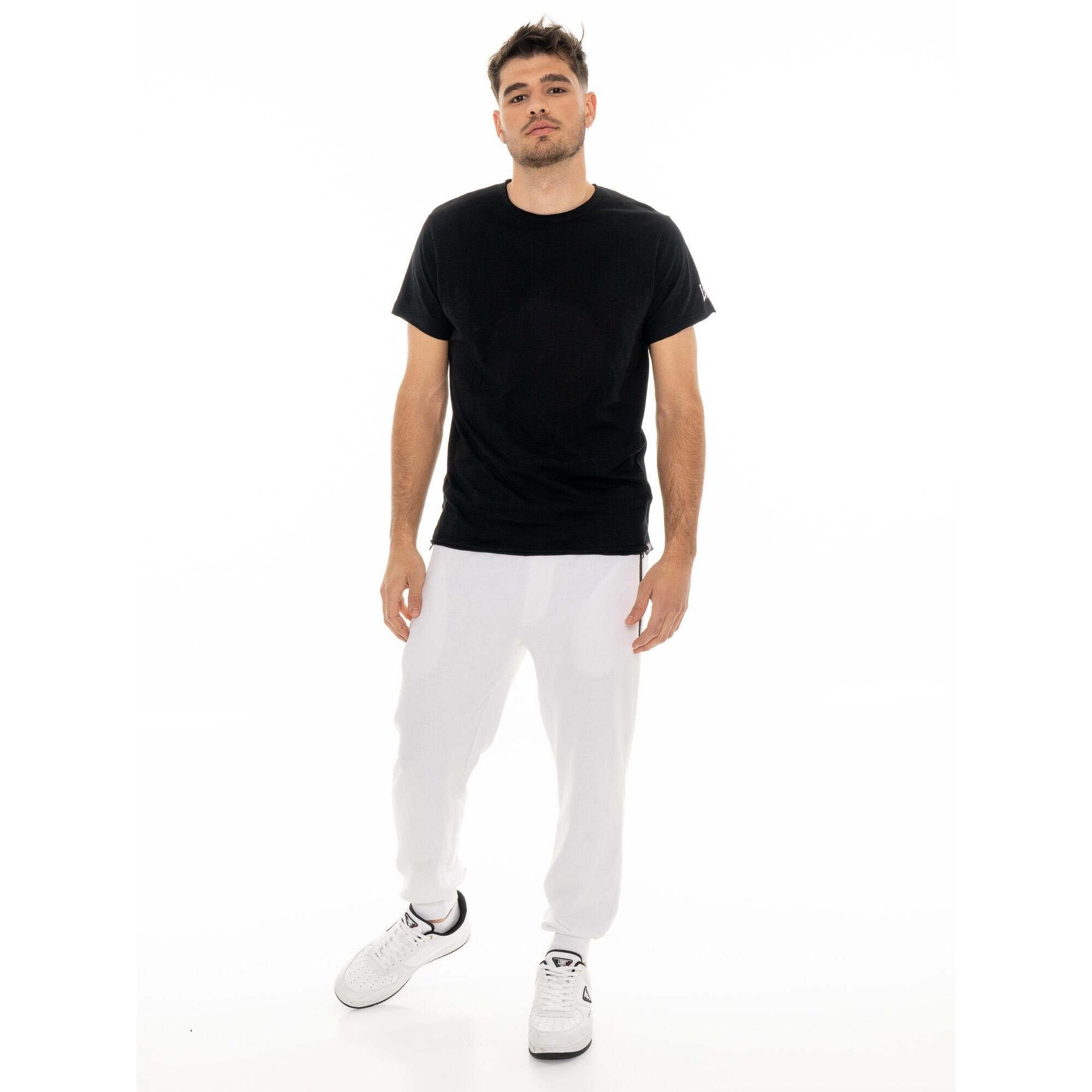 Maglietta uomo maniche corte in slub piccolo logo
