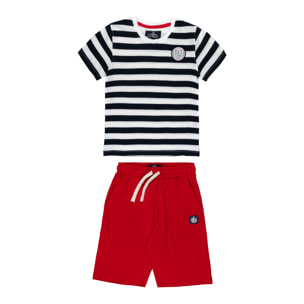 Set t-shirt e bermuda jersey