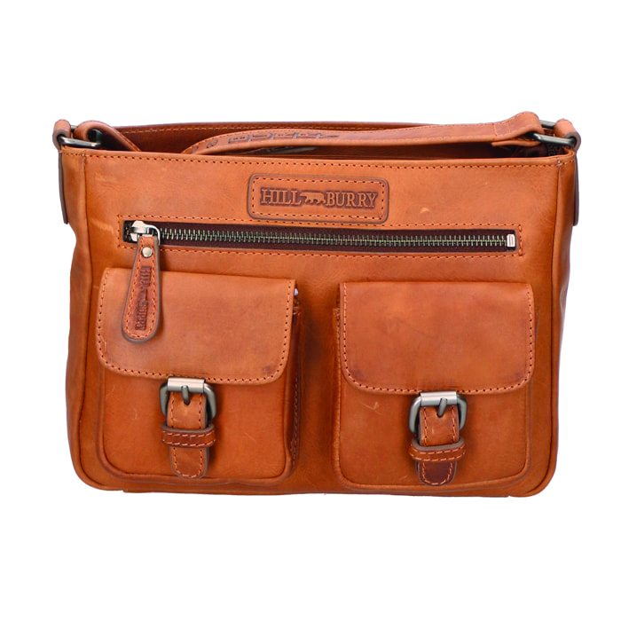 Borsa a Tracolla da Uomo in Pelle ingrassata fashion 27x19x10 cm