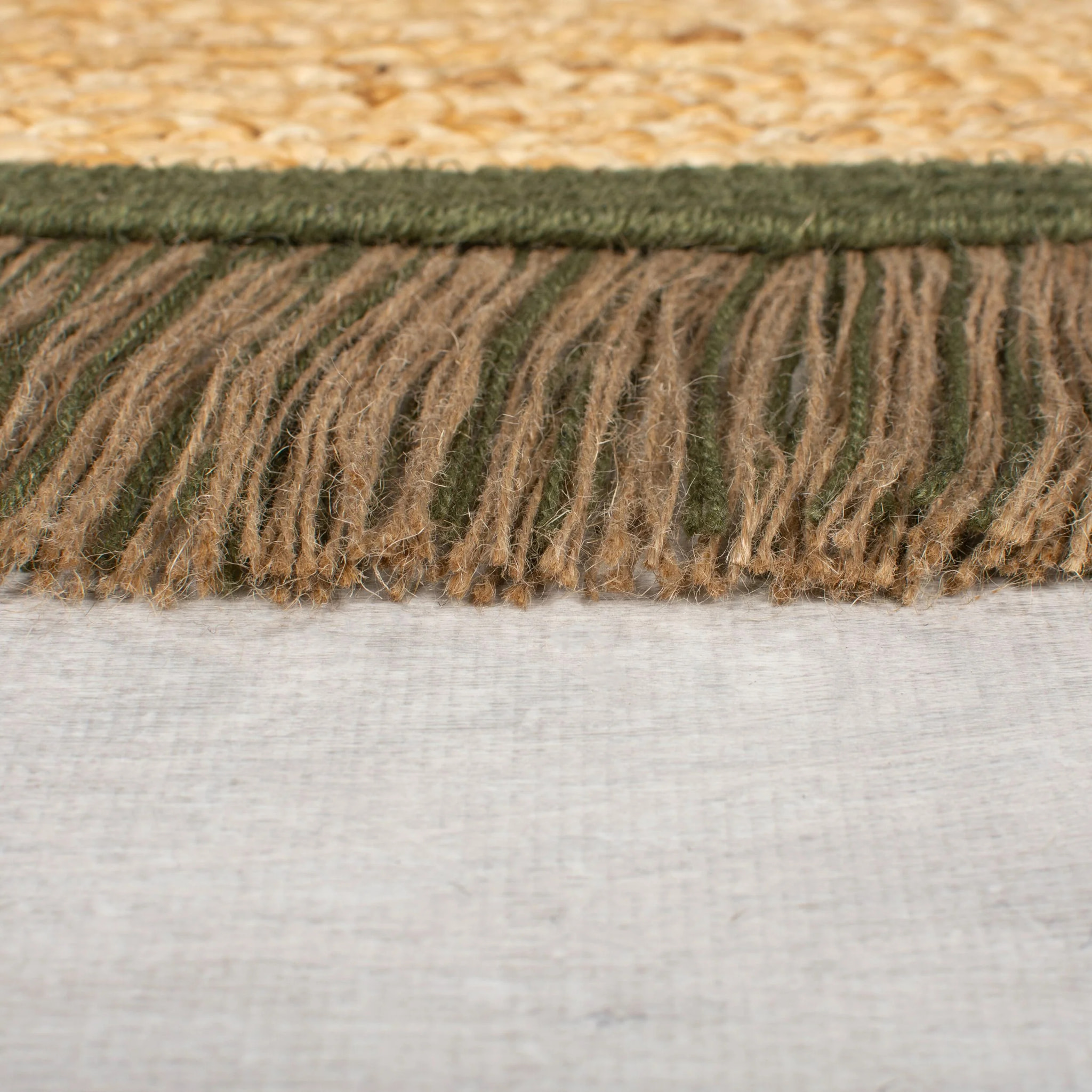Tapis en jute KAHANA Vert