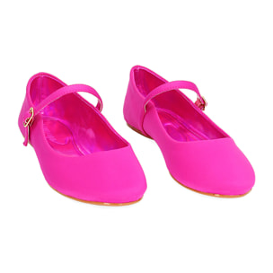 Ballerine fucsia in tessuto