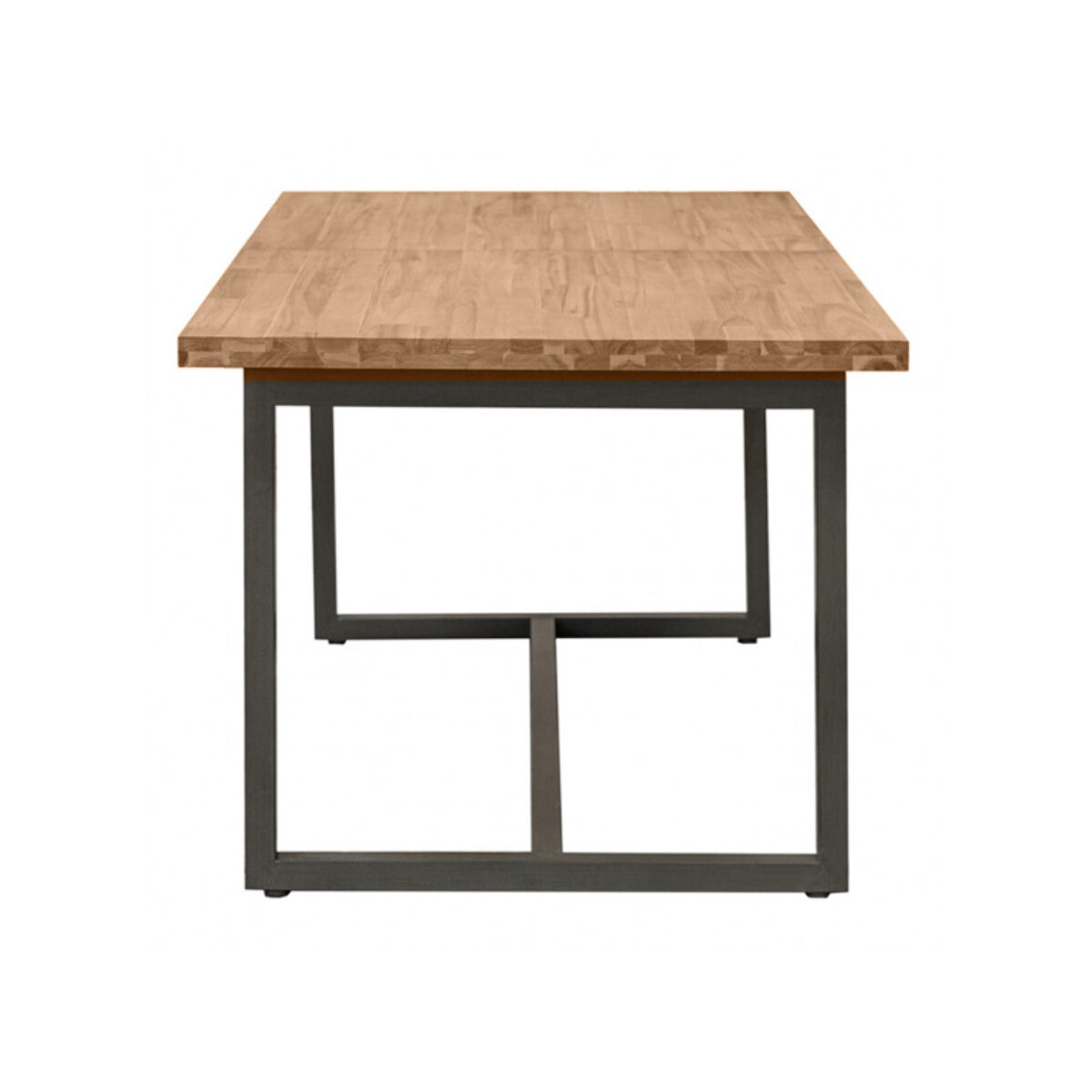 Table de repas extensible en bois et métal L180/220cm - POSITANO