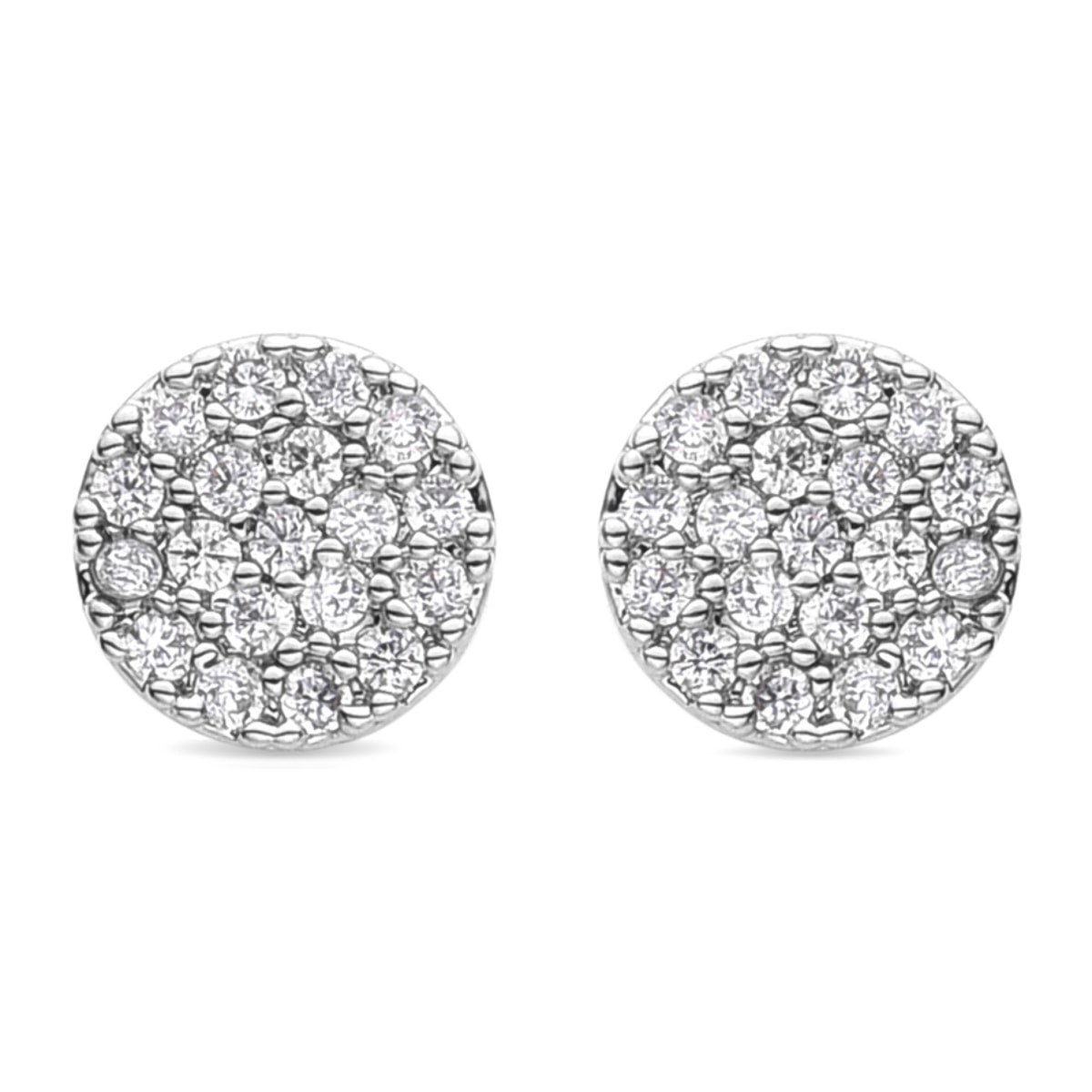 Pendientes Lux by Lux acabados en rodio