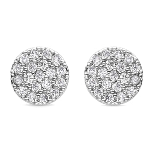 Pendientes Lux by Lux acabados en rodio