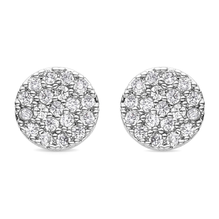 Pendientes Lux by Lux acabados en rodio