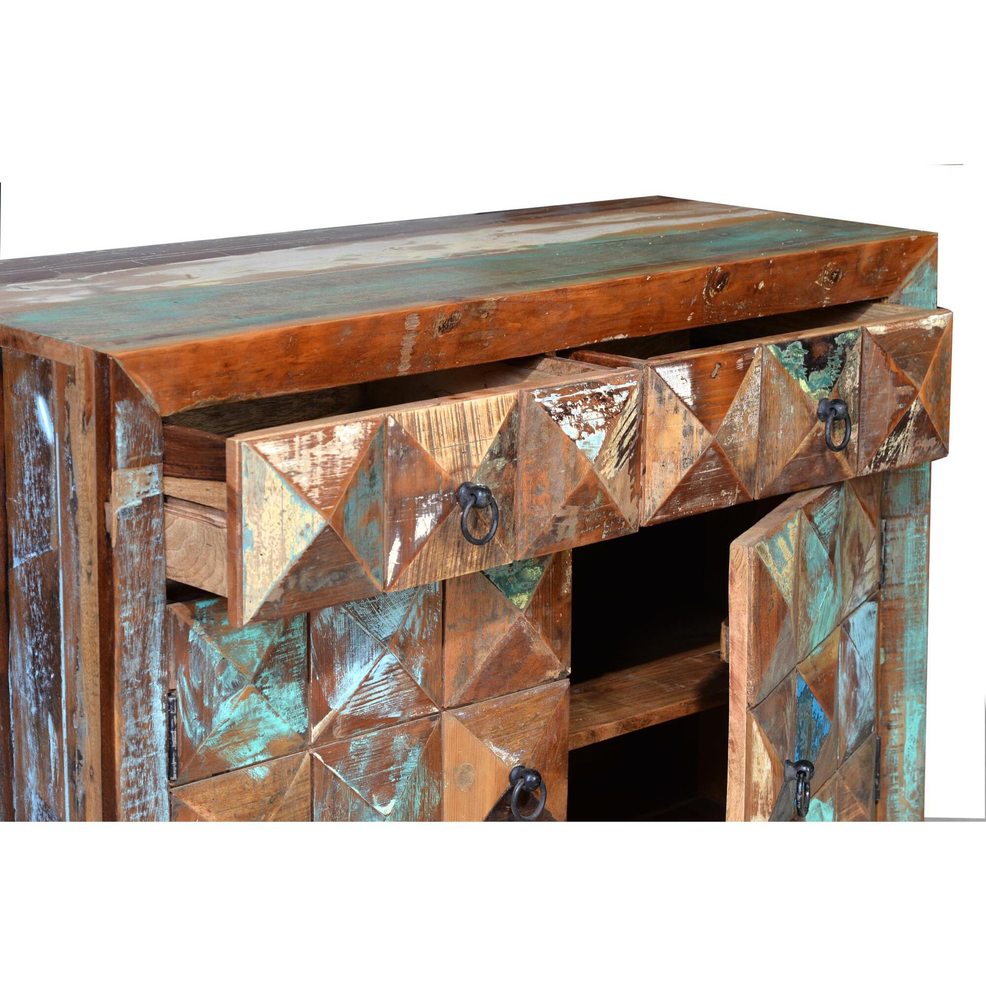 Cómoda - madera reciclada - 100x40x87cm